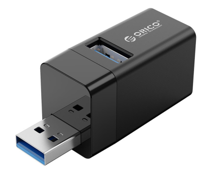 Hub USB Orico USB-A -3x USB-A 3.0 MINI-U32-BK-BP
